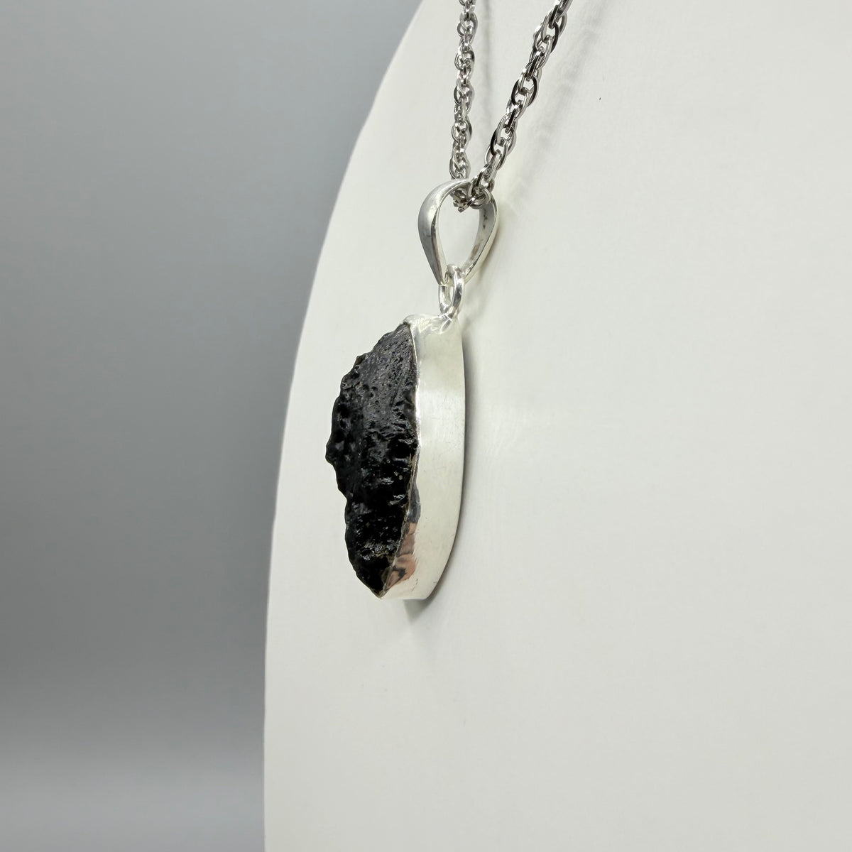 Ciondolo Tektite e Argento 925