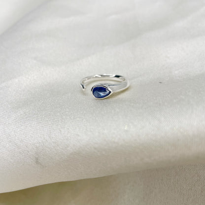 Anello Cianite Goccia - Argento 925