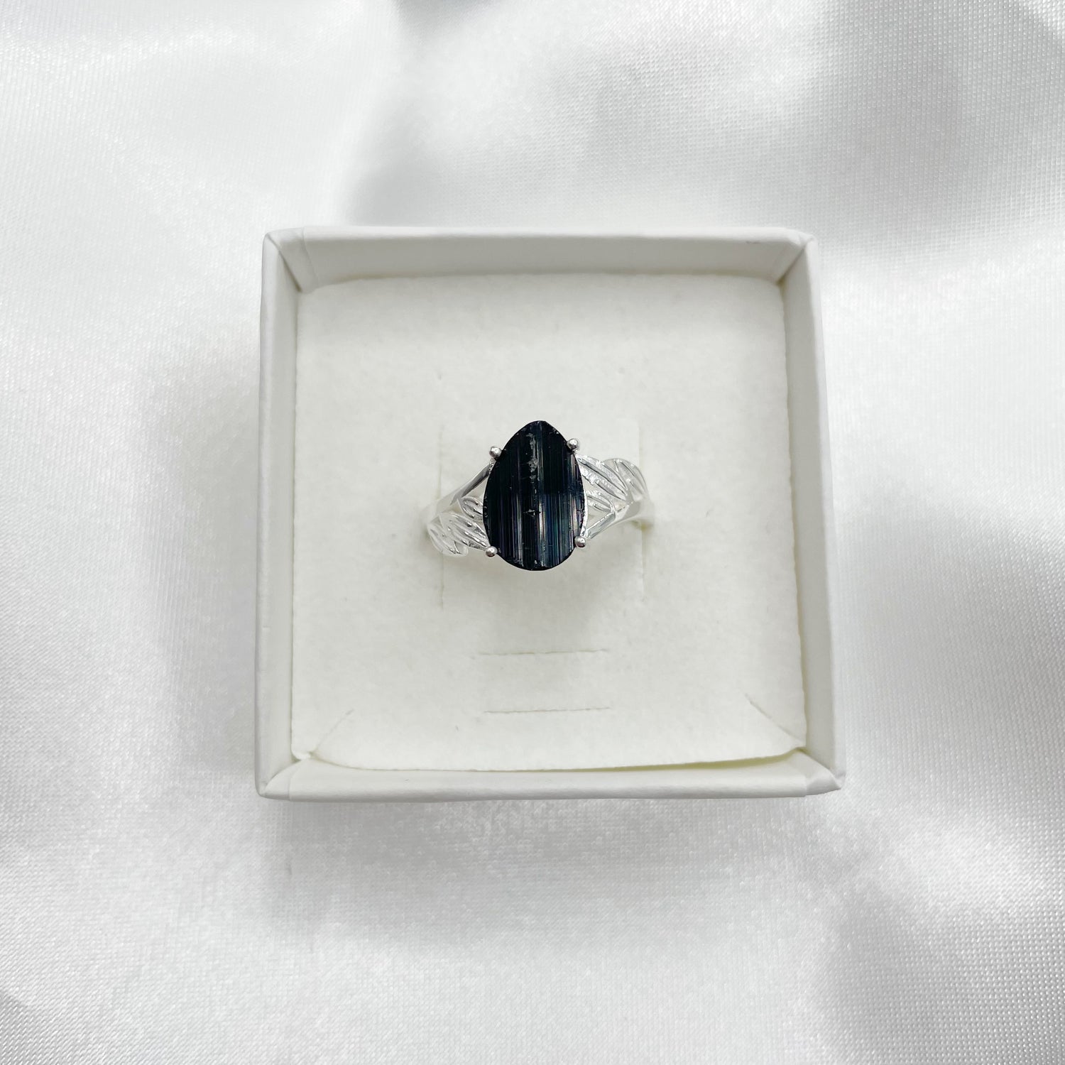Anello Tormalina Grezza - Argento 925