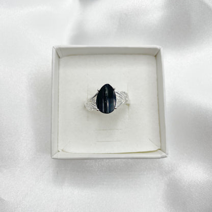 Anello Tormalina Grezza - Argento 925
