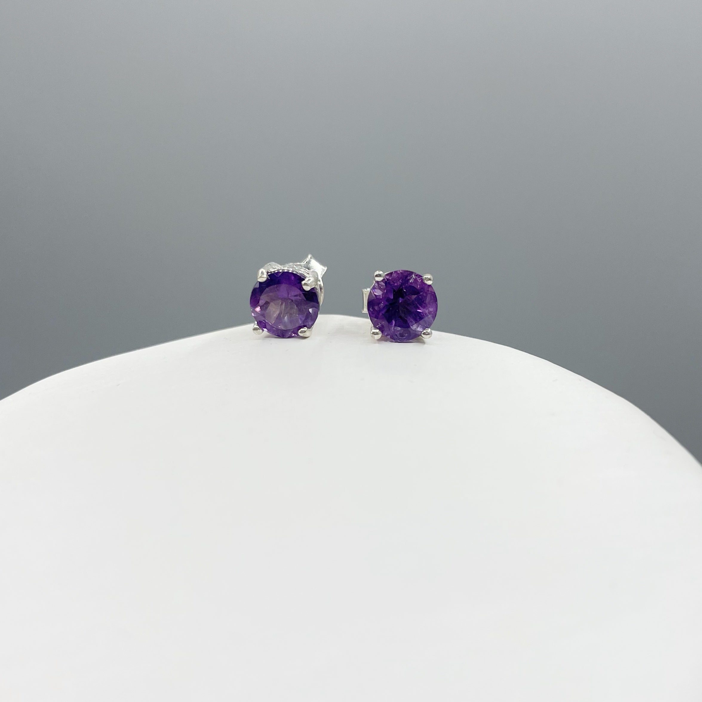 Set Ametista - Ciondolo e Orecchini, Argento 925