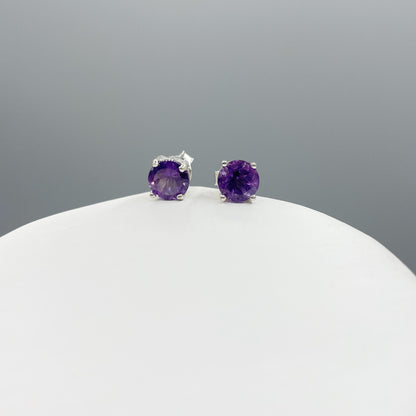 Set Ametista - Ciondolo e Orecchini, Argento 925
