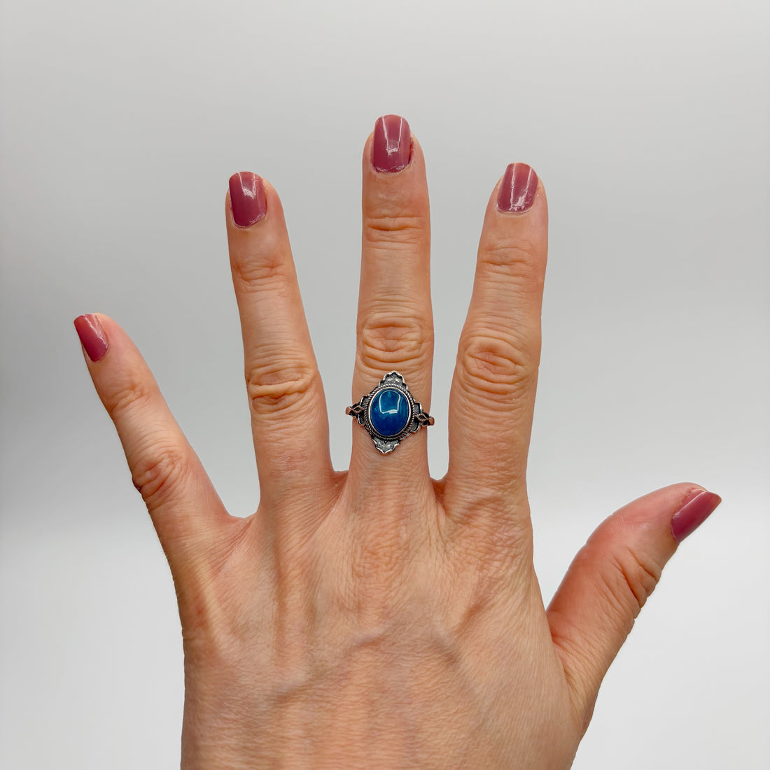 Anello Diadema Apatite e Argento 925