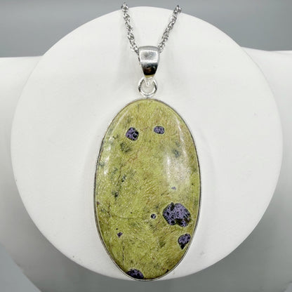 Ciondolo Atlantisite Argento 925 - Ovale grande
