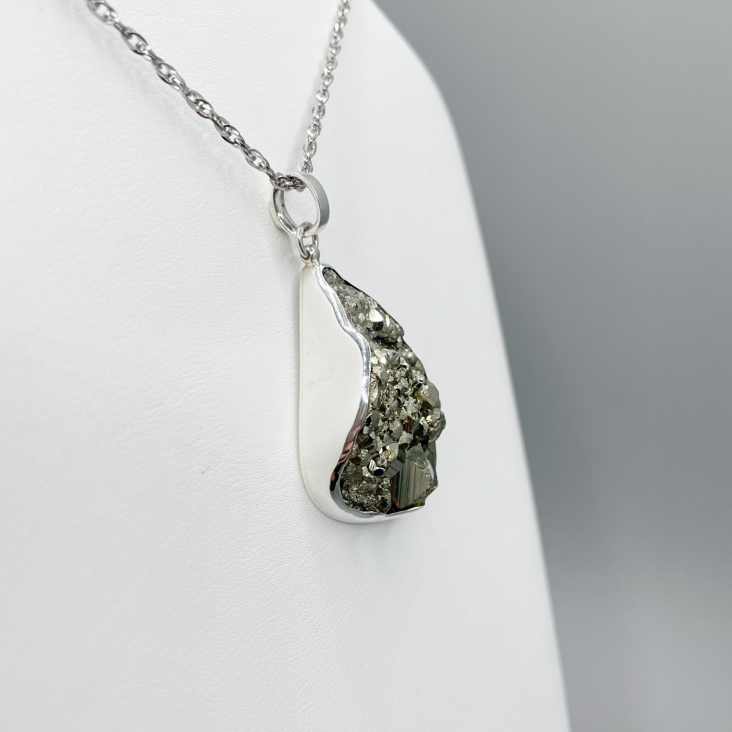 Ciondolo Pirite Grezza - Argento 925