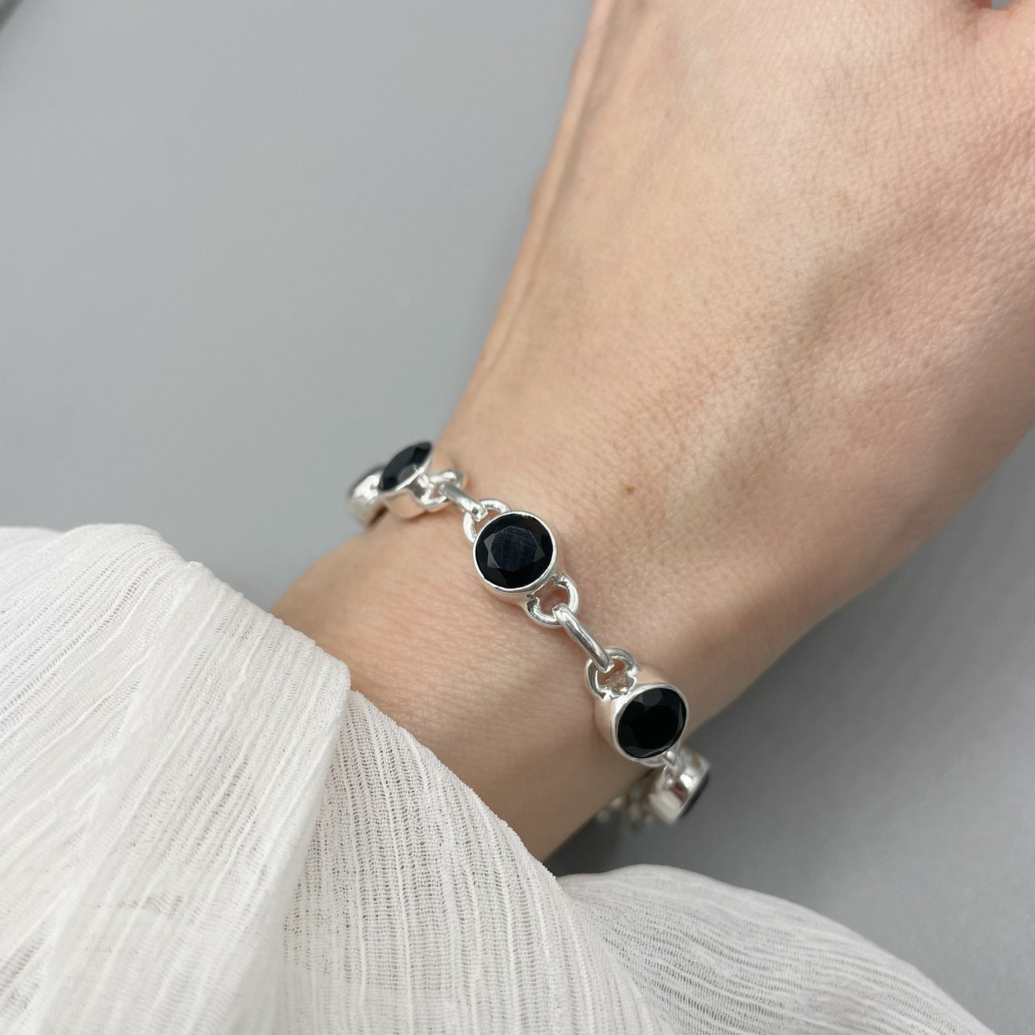 Bracciale Onice e Argento 925