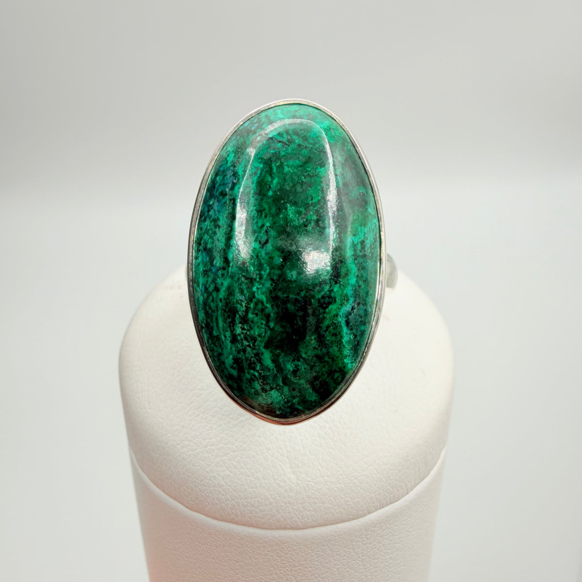 Anello Malachite e Azzurrite Argento 925 - Ovale