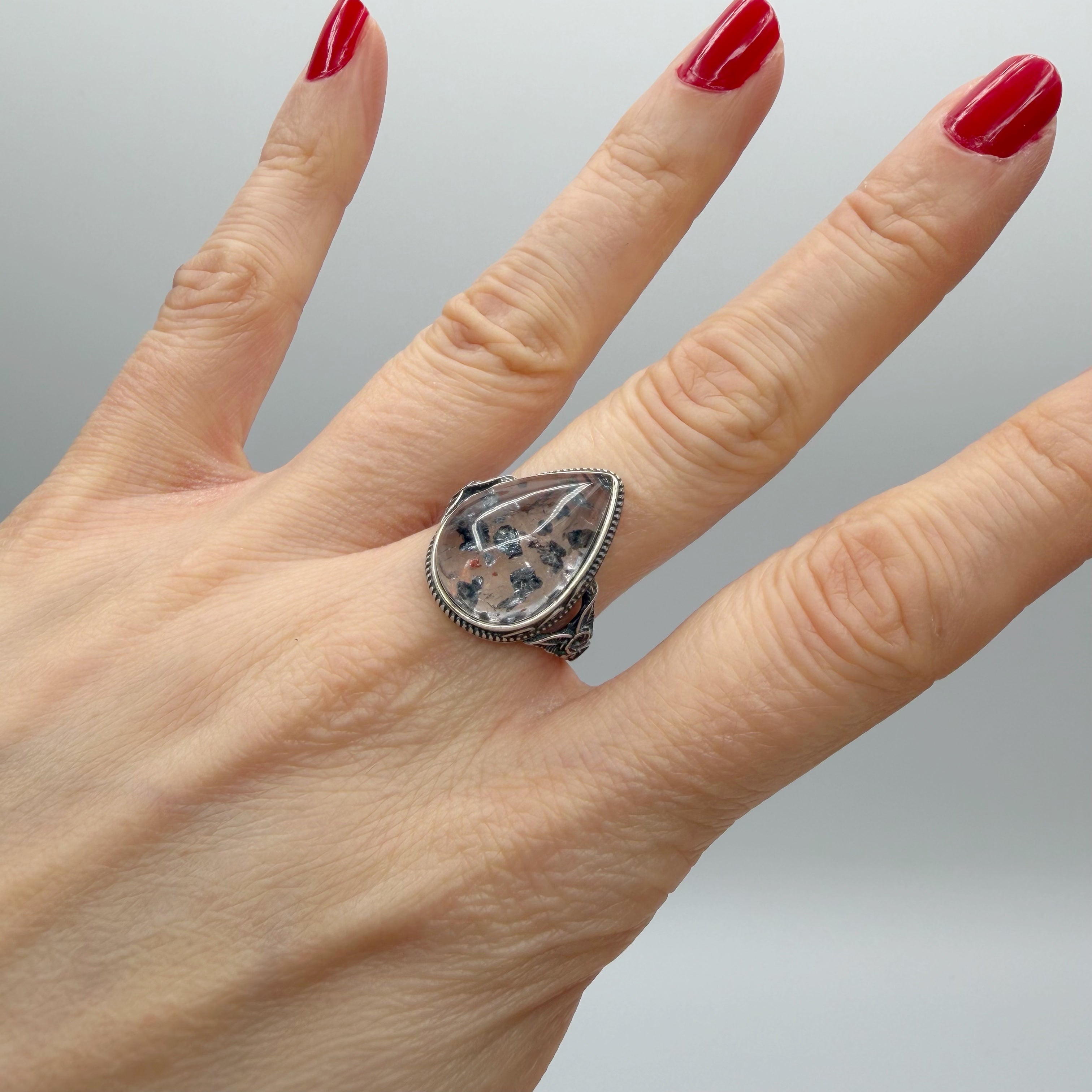 Anello Super 7 e Argento 925 - a goccia - DA PUBBLICARE