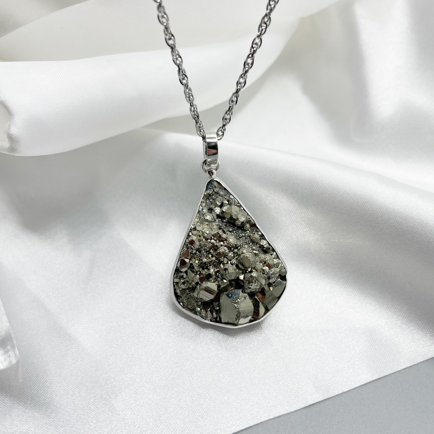 Ciondolo Pirite Grezza - Argento 925