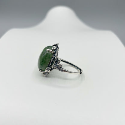 Anello Cianite Verde e Argento 925