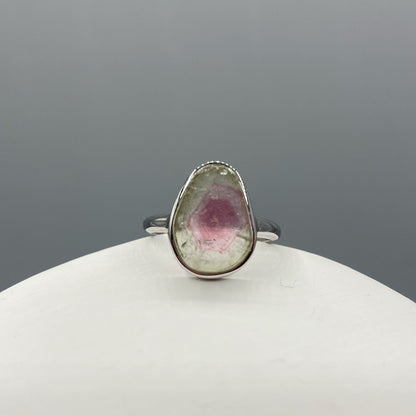 Anello Tormalina Watermelon - Argento 925