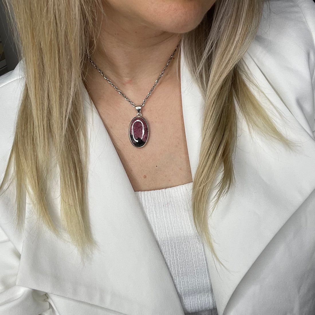 Ciondolo Rodonite - Argento 925