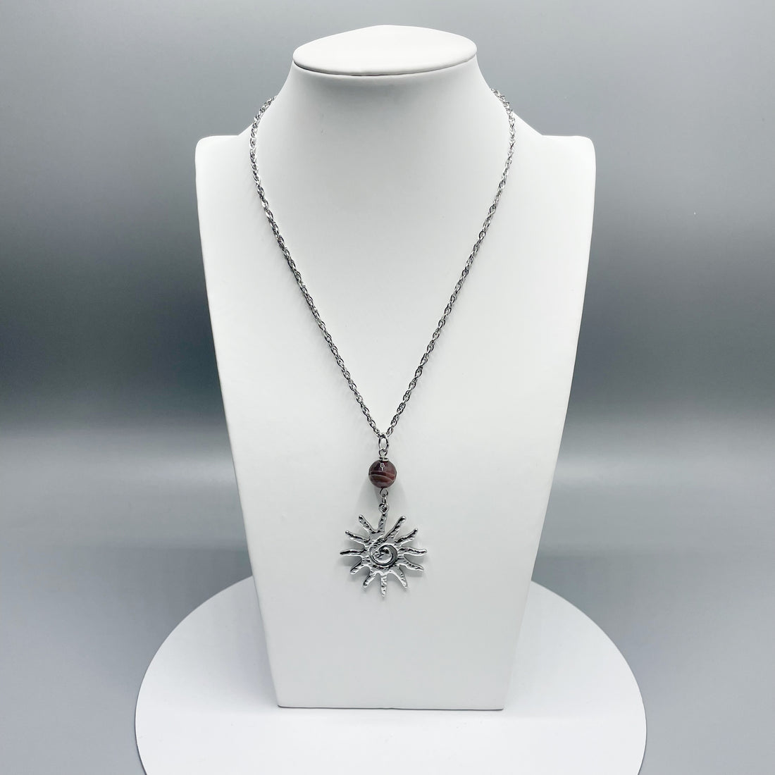 Collana Occhio di Shiva Sunshine - Acciaio inossidabile Silver