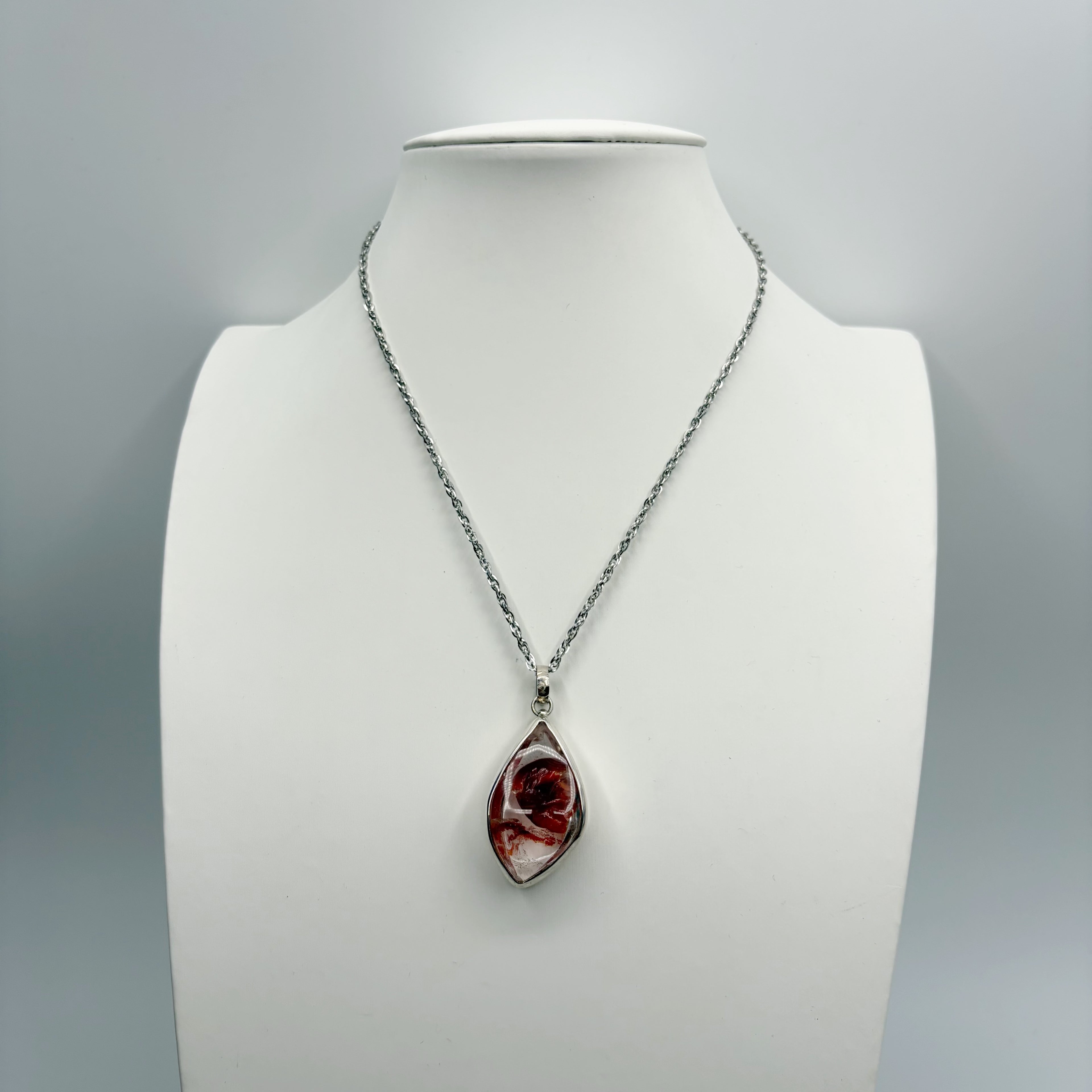 Ciondolo Quarzo Ematoide - Argento 925