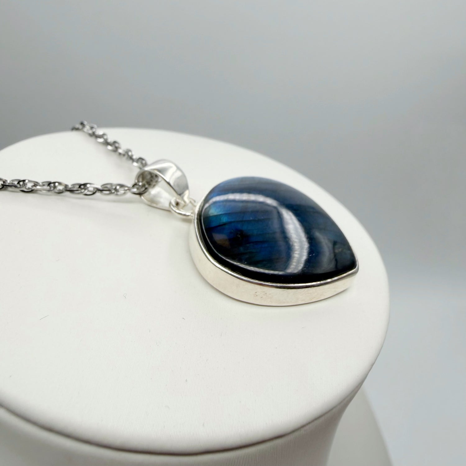 Ciondolo Labradorite Blu - Argento 925