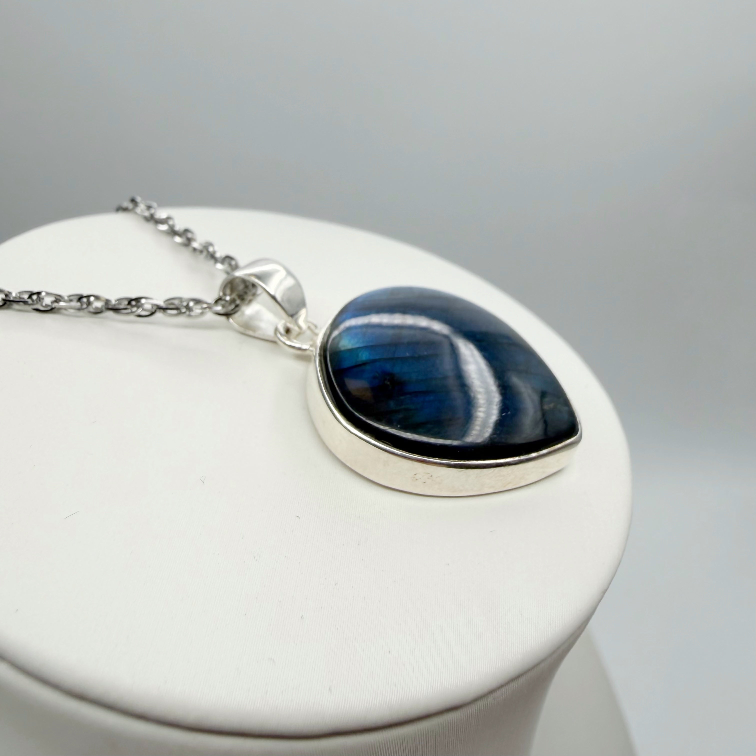 Ciondolo Labradorite Blu - Argento 925