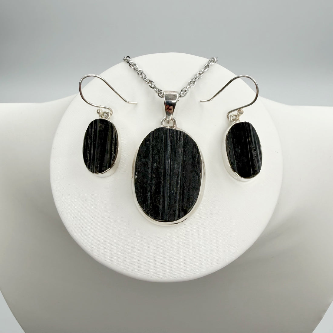 Set Tormalina Grezza - Argento 925