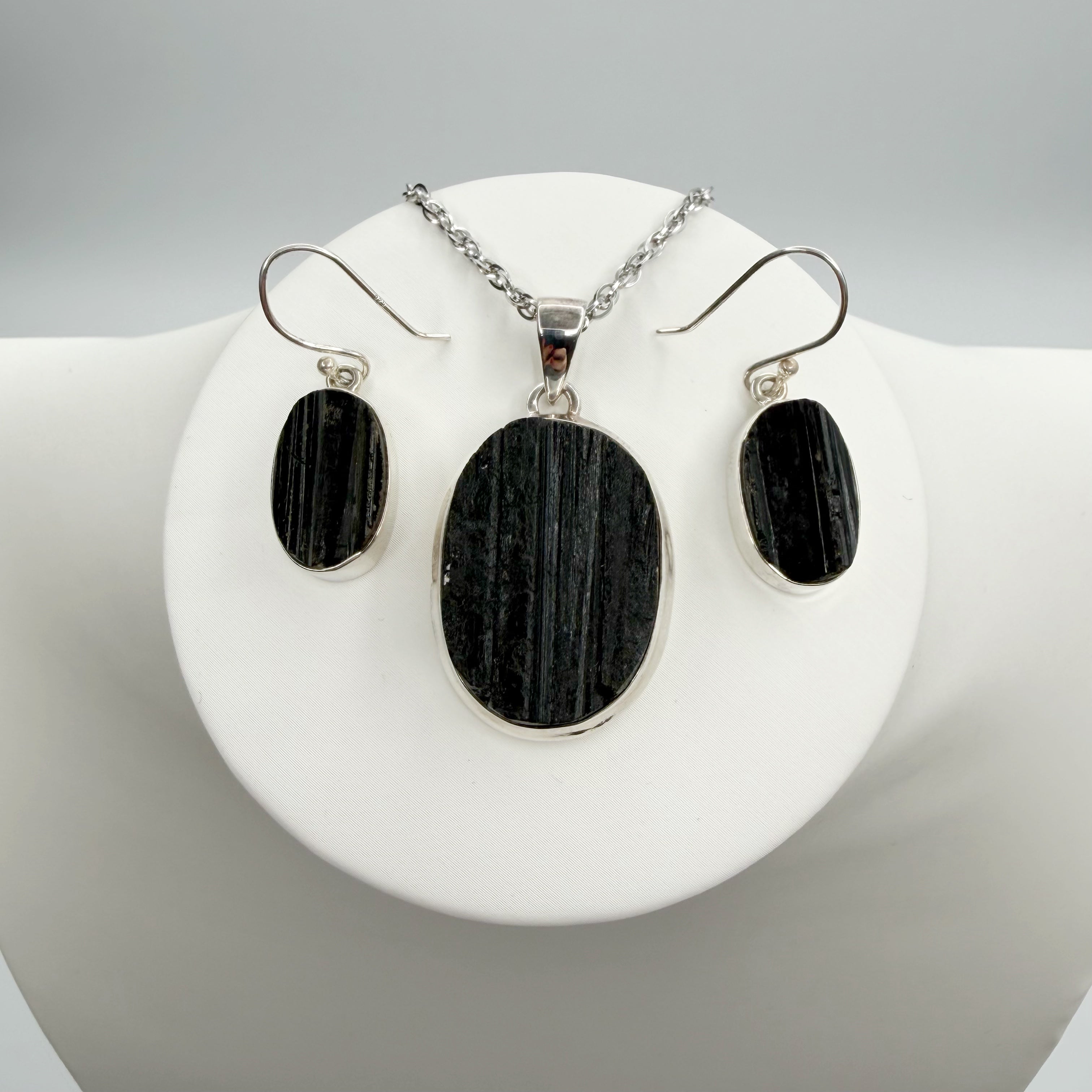 Set Tormalina Grezza - Argento 925