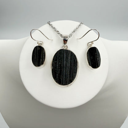 Set Tormalina Grezza - Argento 925
