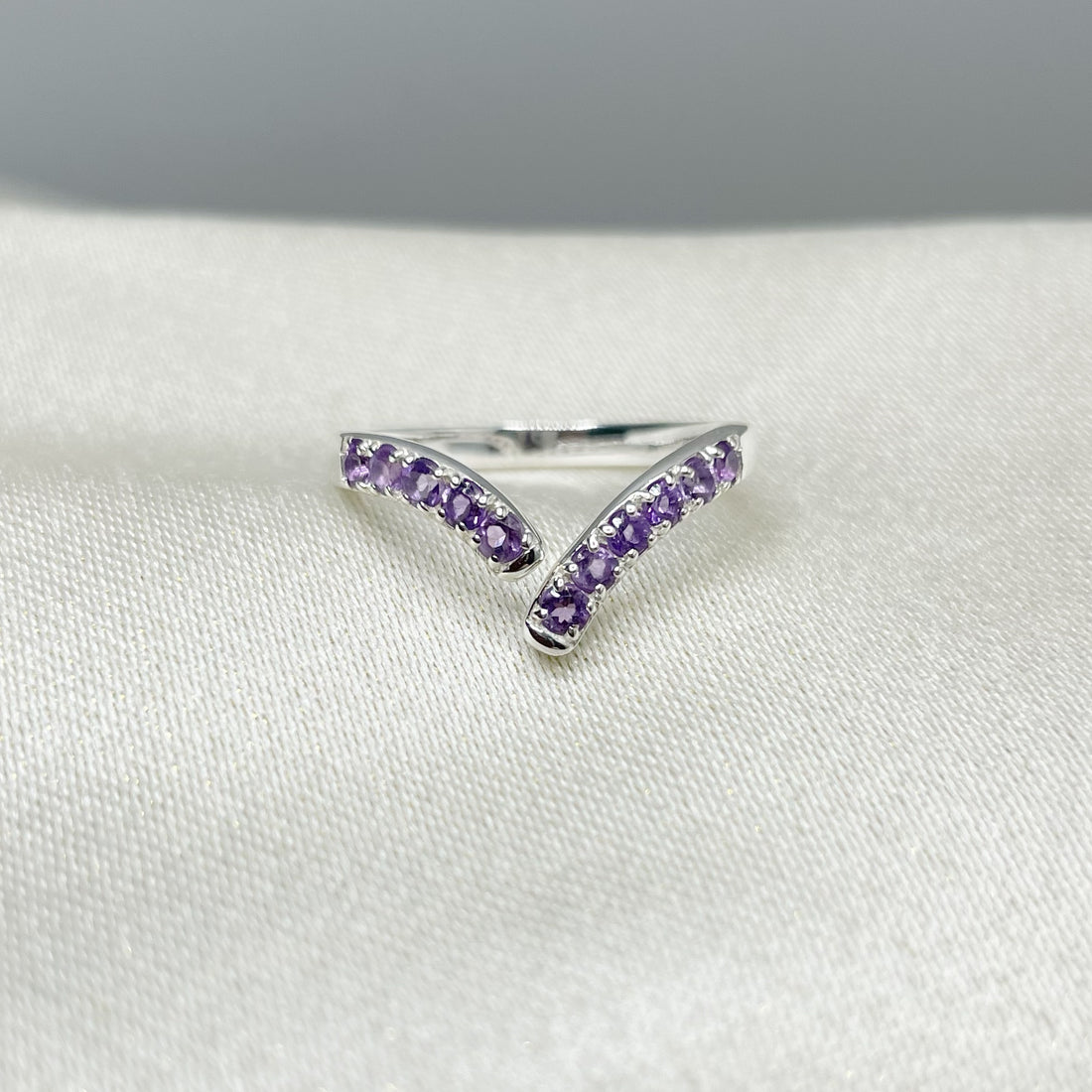 Anello Terzo Occhio - Ametista e Argento 925