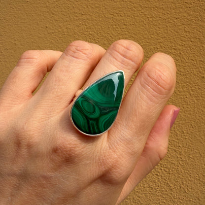 Anello Malachite Argento 925