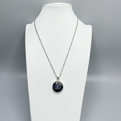 Ciondolo Merlinite Mistica e Argento 925 - Tondo