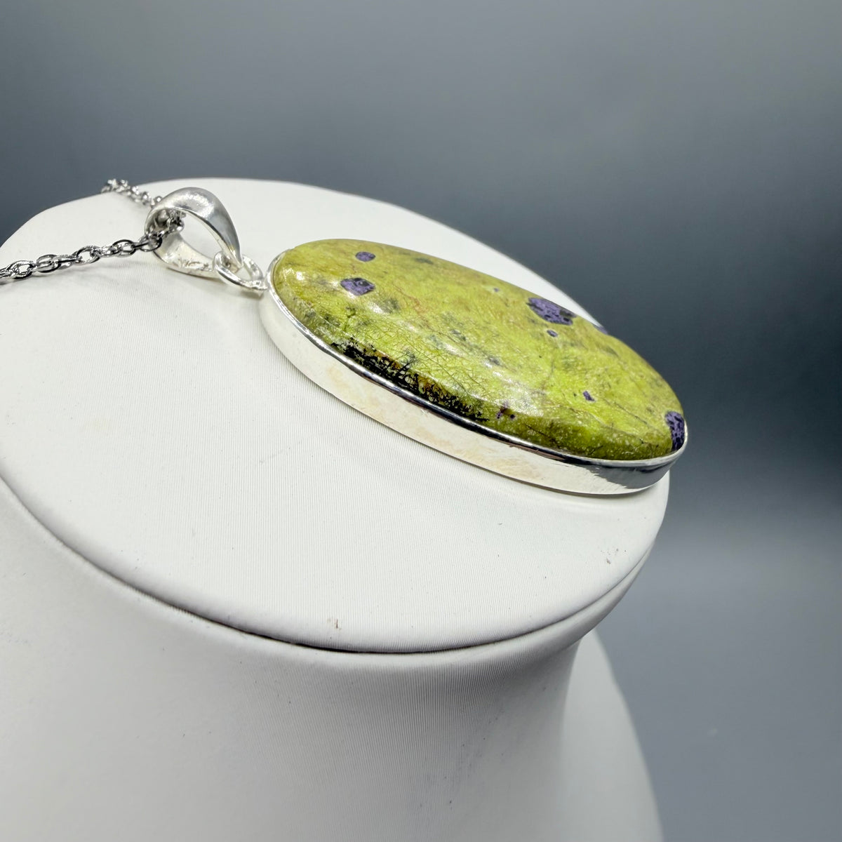 Ciondolo Atlantisite Argento 925 - Ovale grande