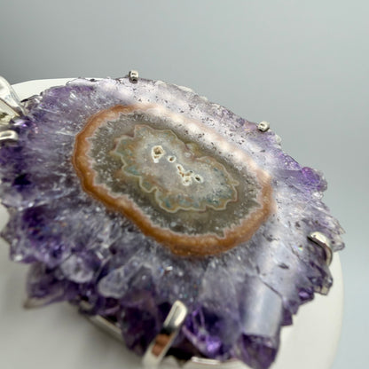 Ciondolo Fiore di Ametista - Argento 925 - Gande
