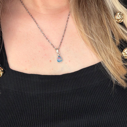 Ciondolo Opale Australiano - Argento 925