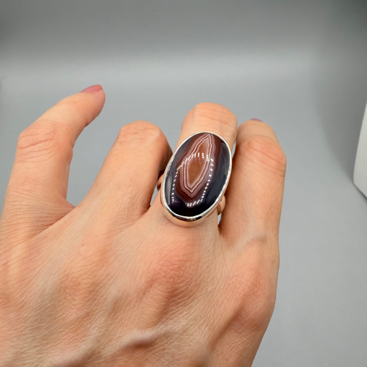 Anello Occhio di Shiva - Argento 925 - Ovale