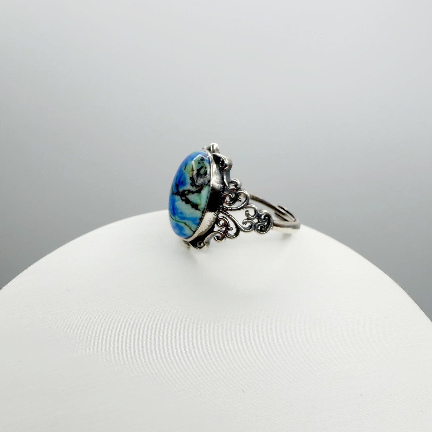 Anello Lapis e Turchese e Argento 925