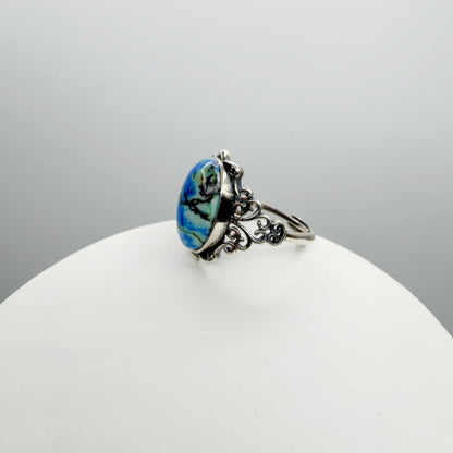 Anello Lapis e Turchese e Argento 925