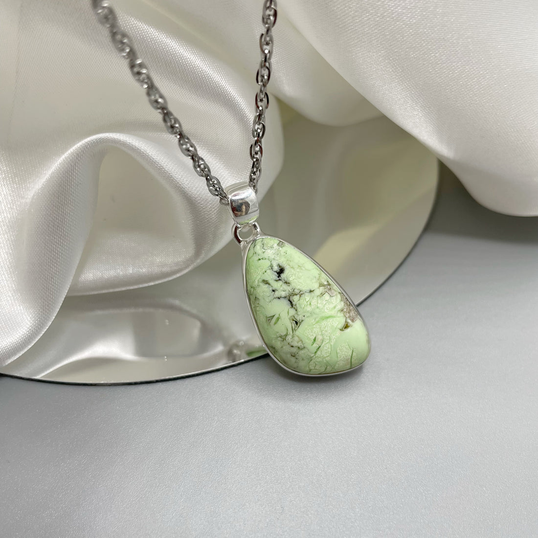 Ciondolo Crisoprasio Lemon - Argento 925