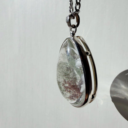 Ciondolo Lodolite intarsiato a Mano - Argento 925
