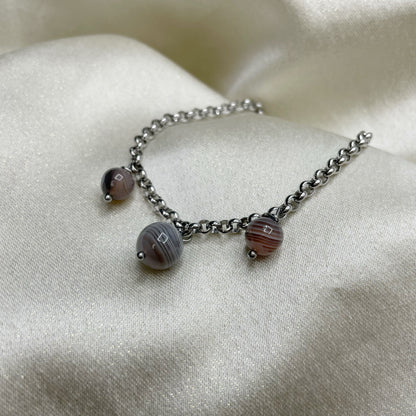 Bracciale Charm con Occhio di Shiva - Acciaio inossidabile
