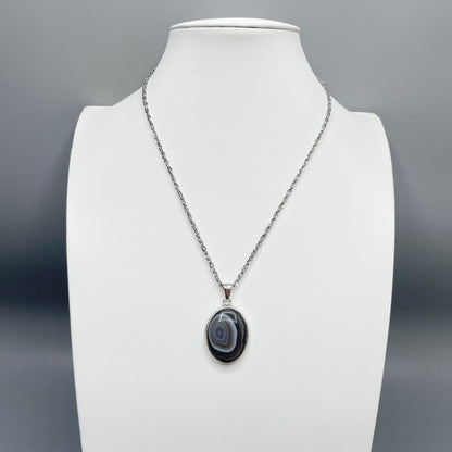 Ciondolo Occhio di Shiva Ovale - Argento 925
