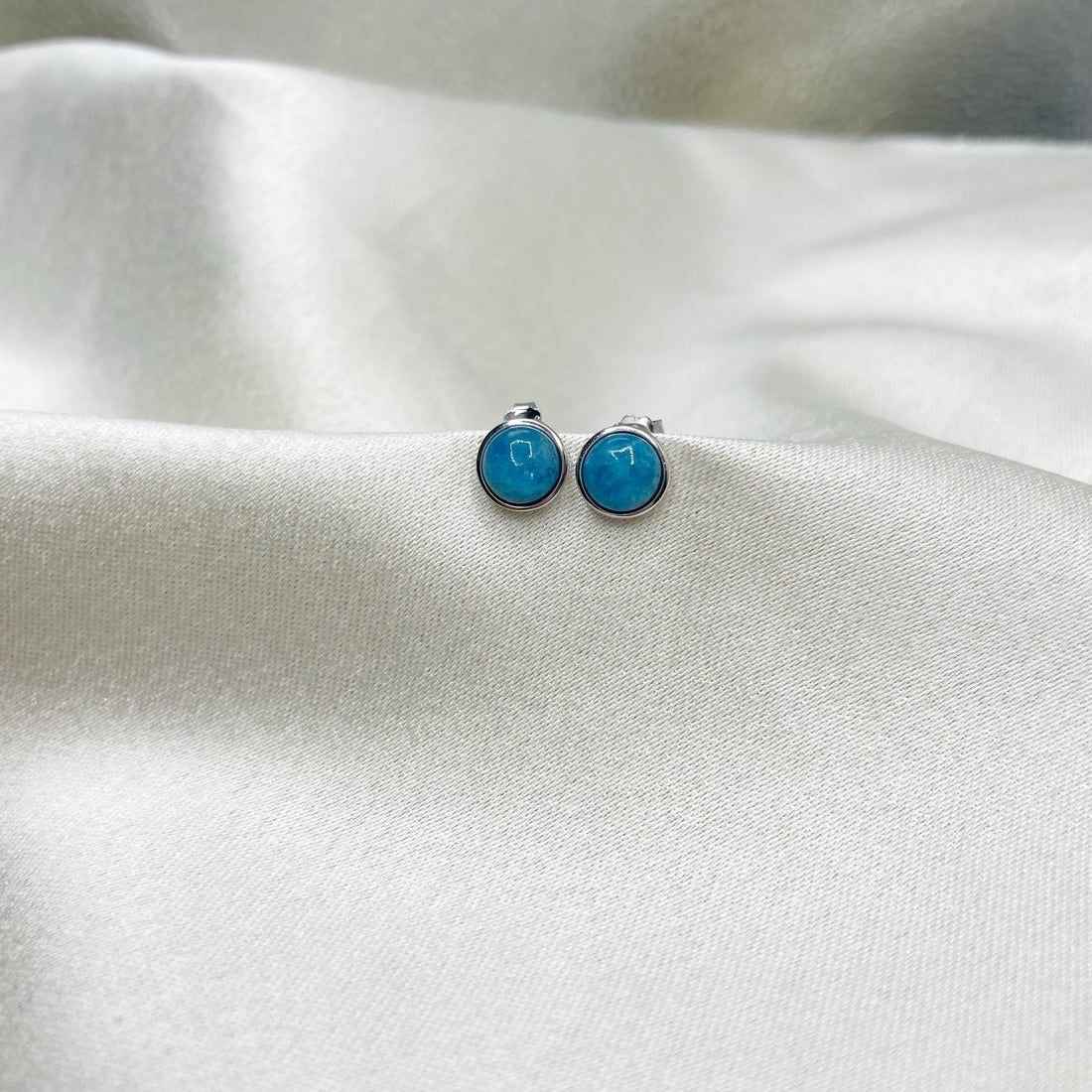 Orecchini a Lobo Apatite - Argento 925