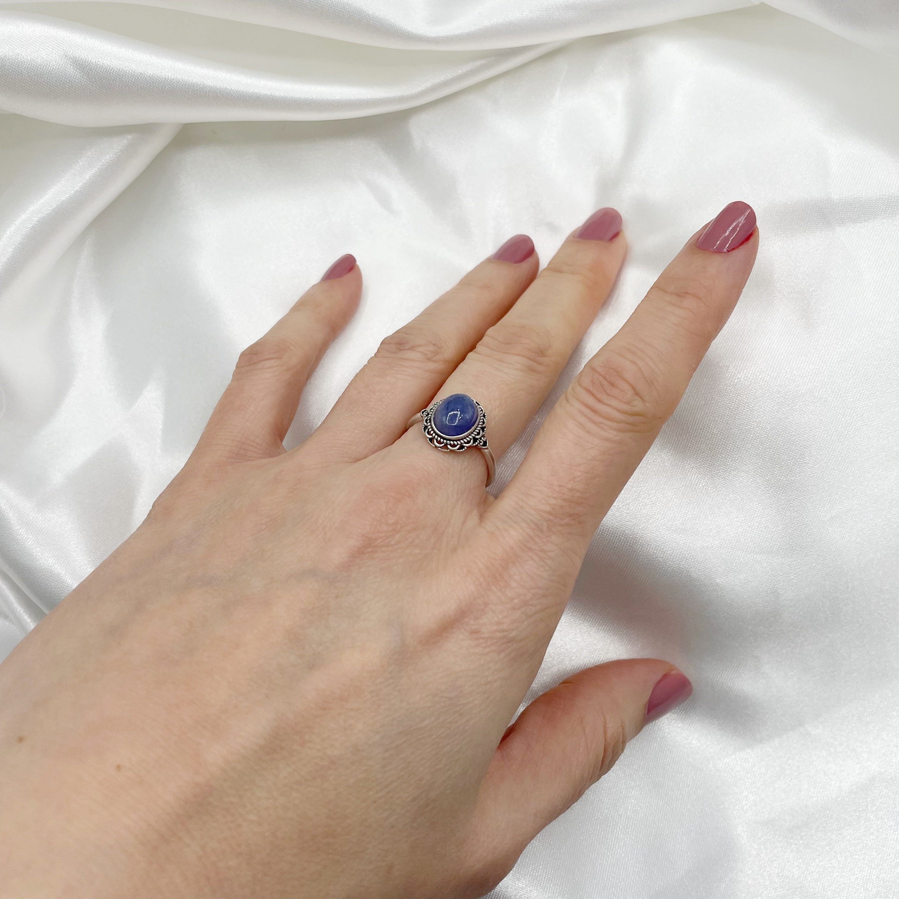 Anello Tanzanite e Argento 925 - Vintage