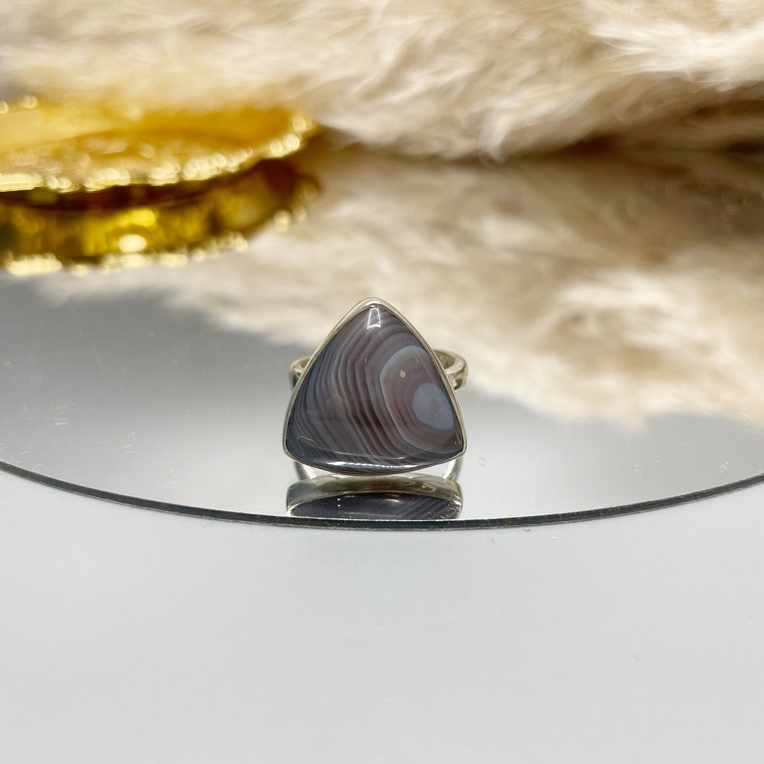 Anello Occhio di Shiva - Argento 925 - triangolare