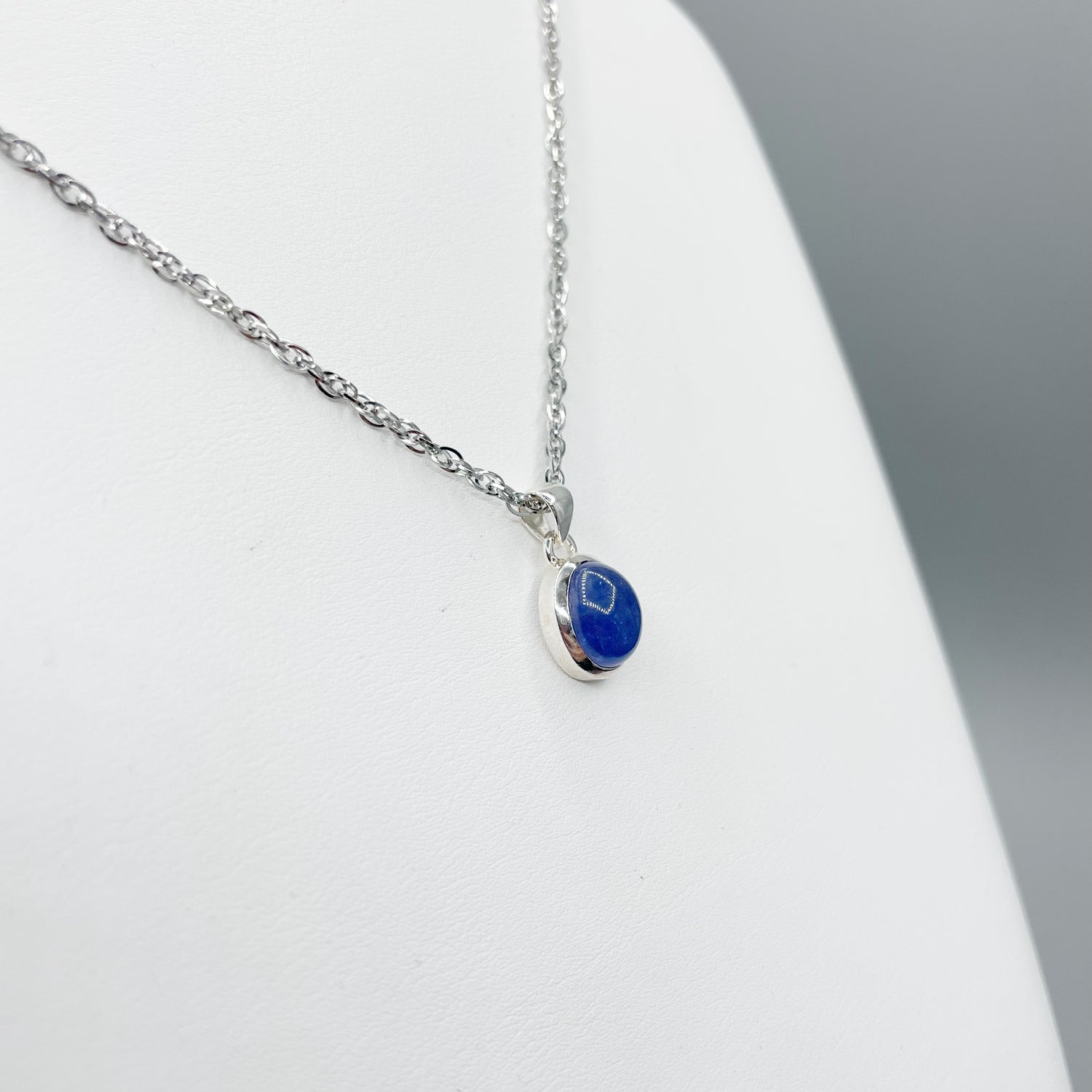 Ciondolo Tanzanite Burattata Liscia - Argento 925