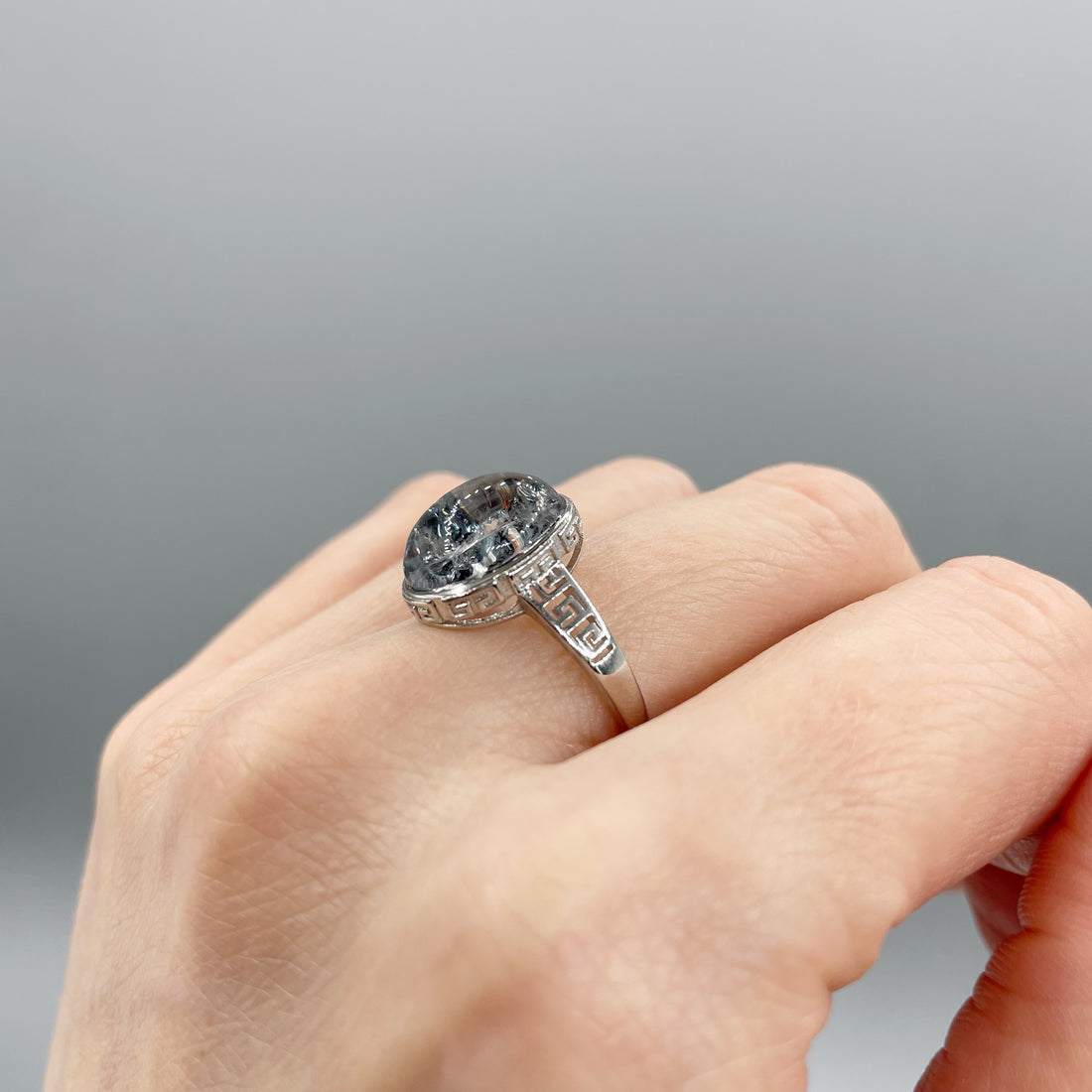 Anello Super 7 Ovale e Argento 925