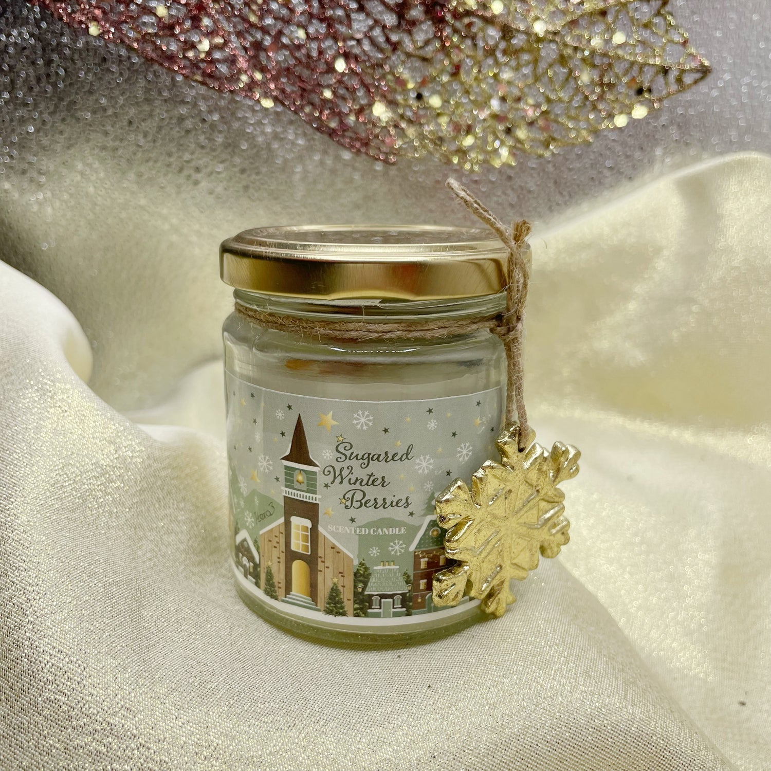 Candela con Cristalli Portafortuna