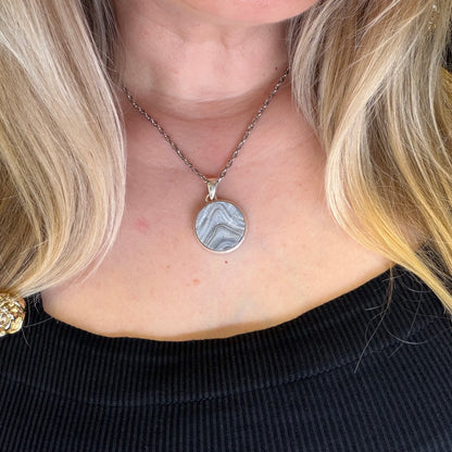 Ciondolo Desert Druzy Argento 925 - Tondo