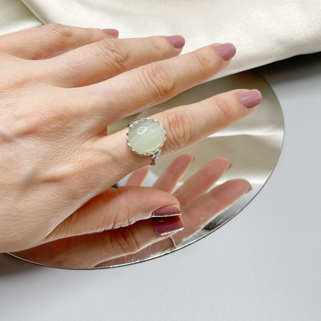 Anello Giada Chiara e Argento 925