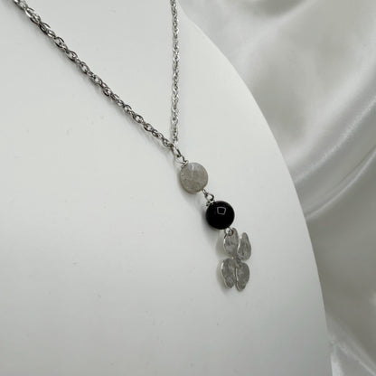 Collana Lucky - Ossidiana e Labradorite