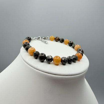 Bracciale Prosperity - Pirite, Avventurina, Bronzite