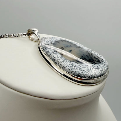 Ciondolo Opale Dendritico e Argento 925