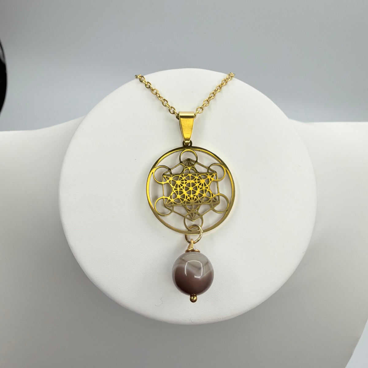Collana Occhio di Shiva e Cubo di Metatron - GOLD