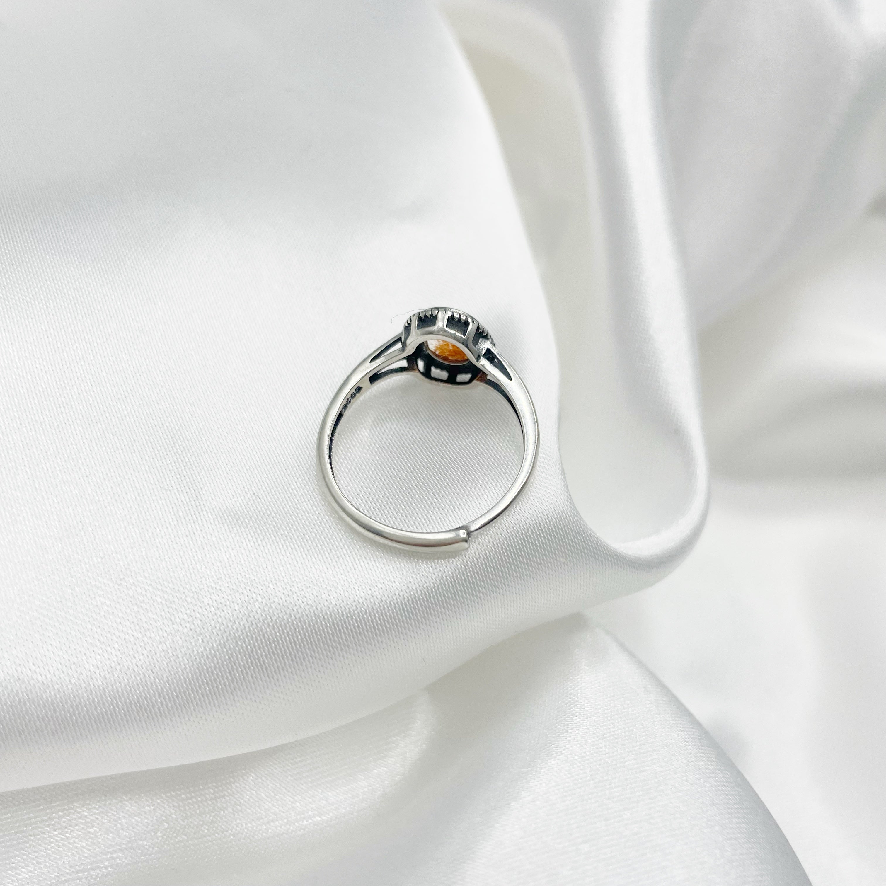 Anello Pietra del Sole e Argento 925