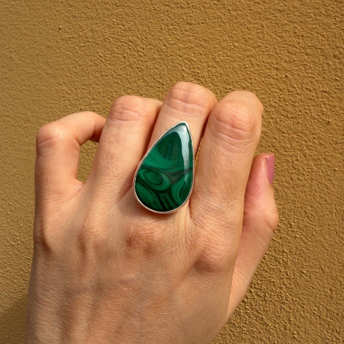 Anello Malachite Argento 925